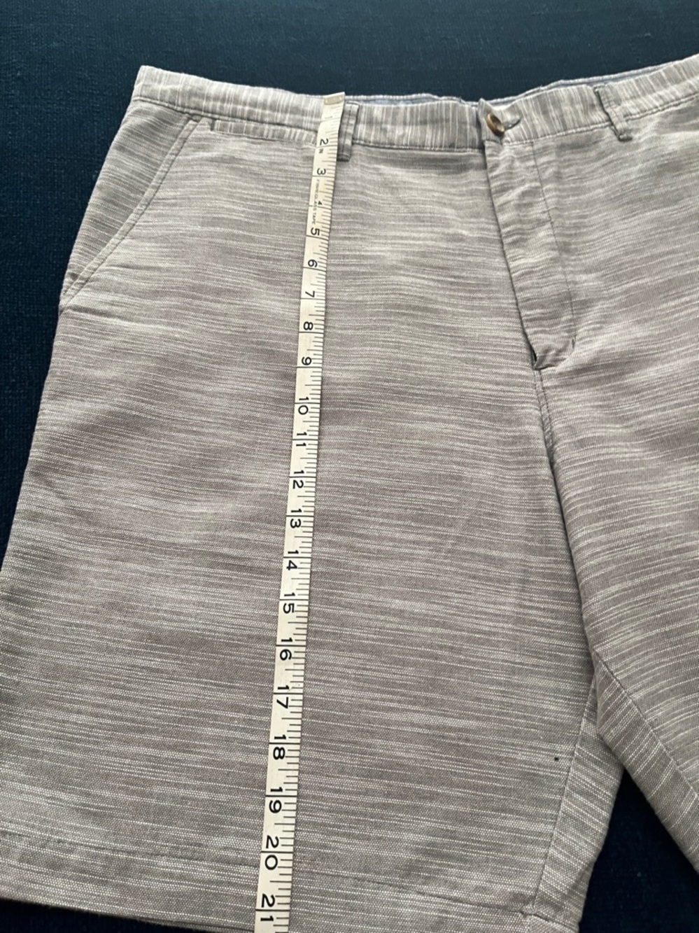 MERONA Light Gray Flat Front Men’s Shorts - Picture 11 of 14